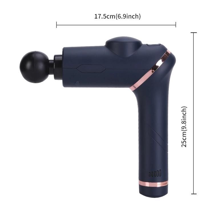 2022 New Arrival Muscle Massage Fascia Gun Wireless Portable Design with 6 Speed Vibration Mode and Massage Heads