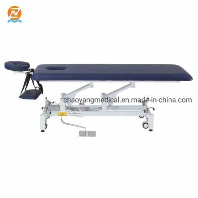 Custom Pink Luxury Electric Tattoo Massage Table with Brest Rest
