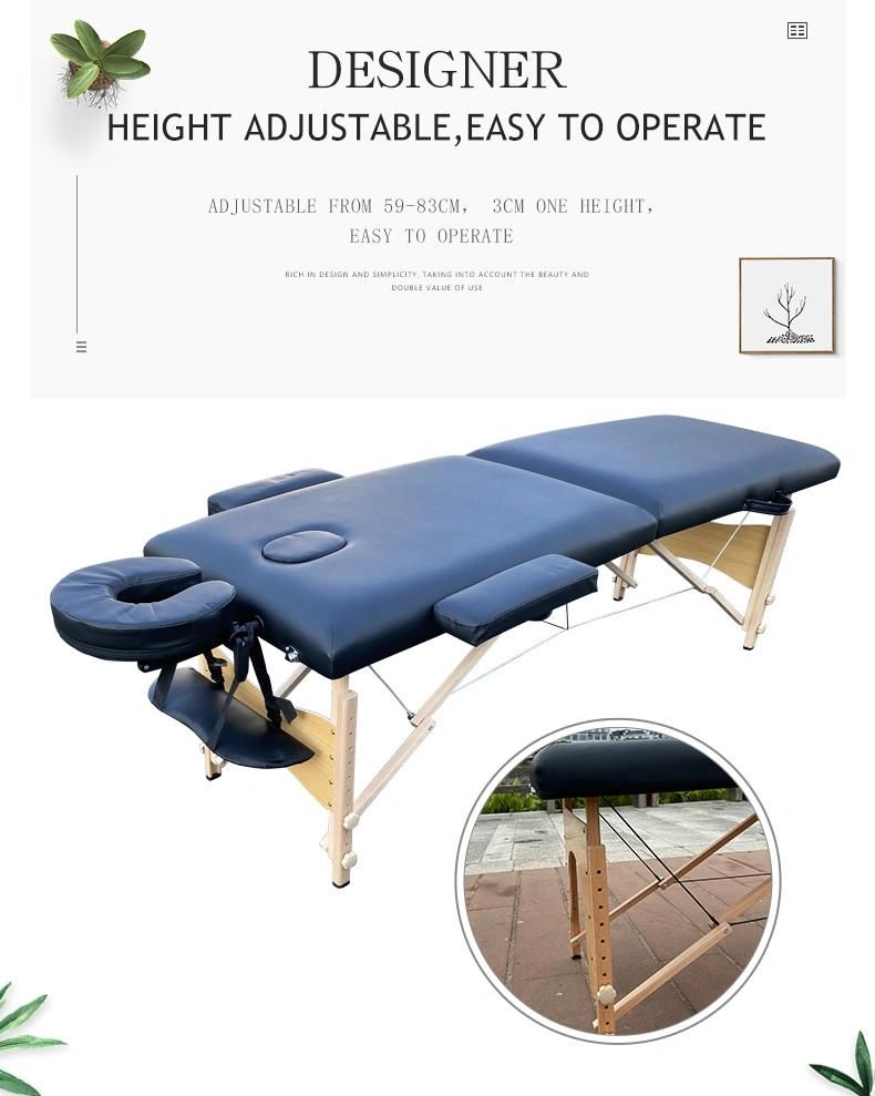 Foldable Portable Massage Table Massage Bed Couche Examination Table