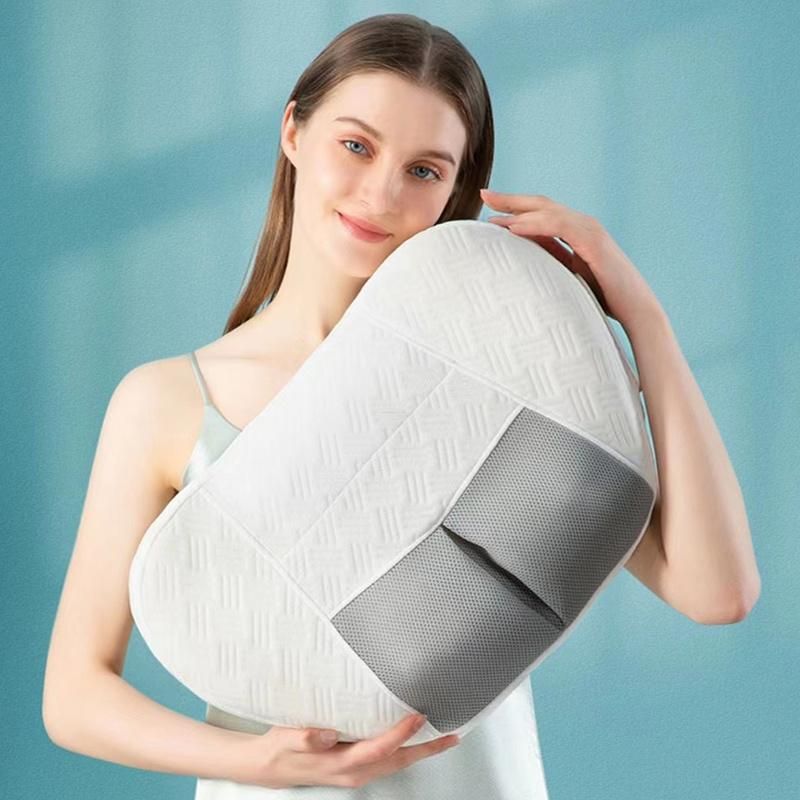 2022 New OEM Rechargeable Portable Shiatsu Heating Head Back Neck Rolling Kneading Pillow Massager