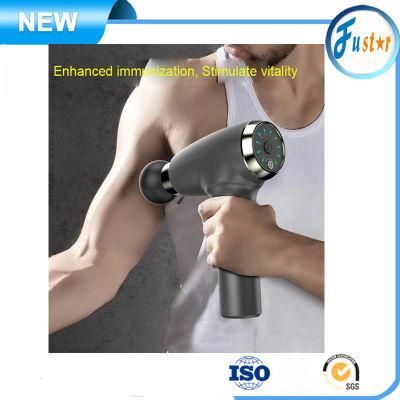 in Stock Cordless Vibration Percussion Deep Tissue Muscle Massage Gun 20 30 Speed Touch Screen Custom Private Label Available