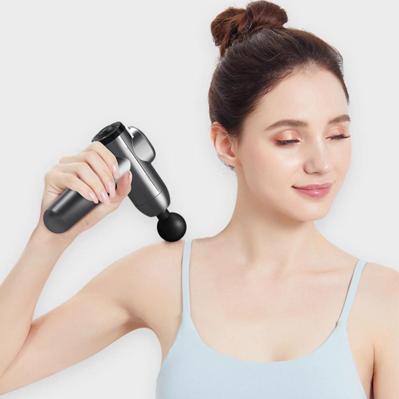 2020 New Therapy Full Body Fascia Massage Gun Relax Deep Tissue Vibration Muscle Relax Cordless Massager