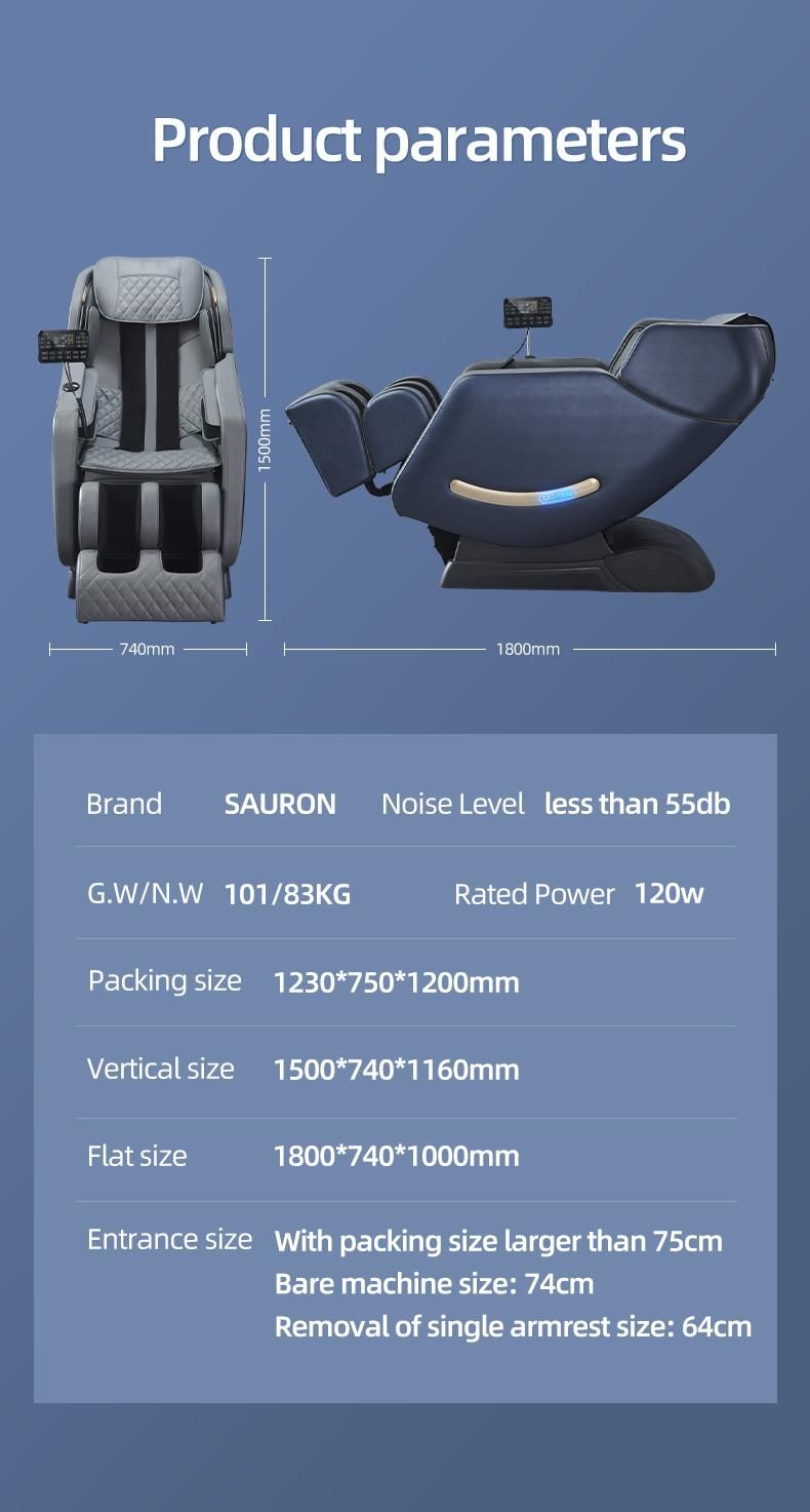 Wholesale Fauteuil Massage Pedicure 2022 8d Massagechair 4D Sofa Chairs Luxury Full Body Massage Chair Zero Gravity 3D