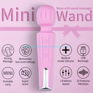 Valleymoon New Design Hot Sale Power Vibration Mini Vibrator Wand Massager