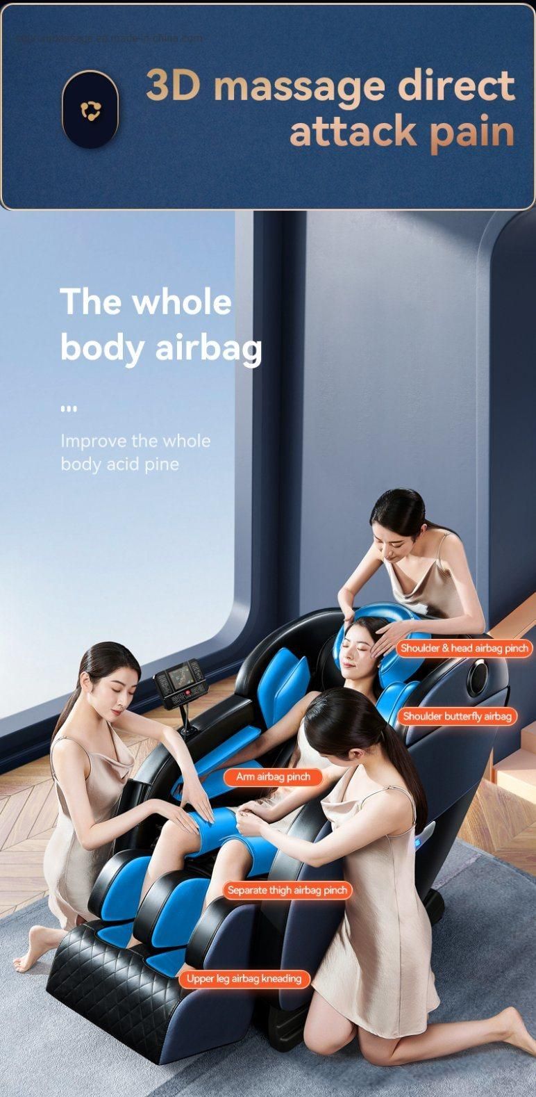 Intelligent Cheap Massage Chair Zero Gravity with Big Screen Controller
