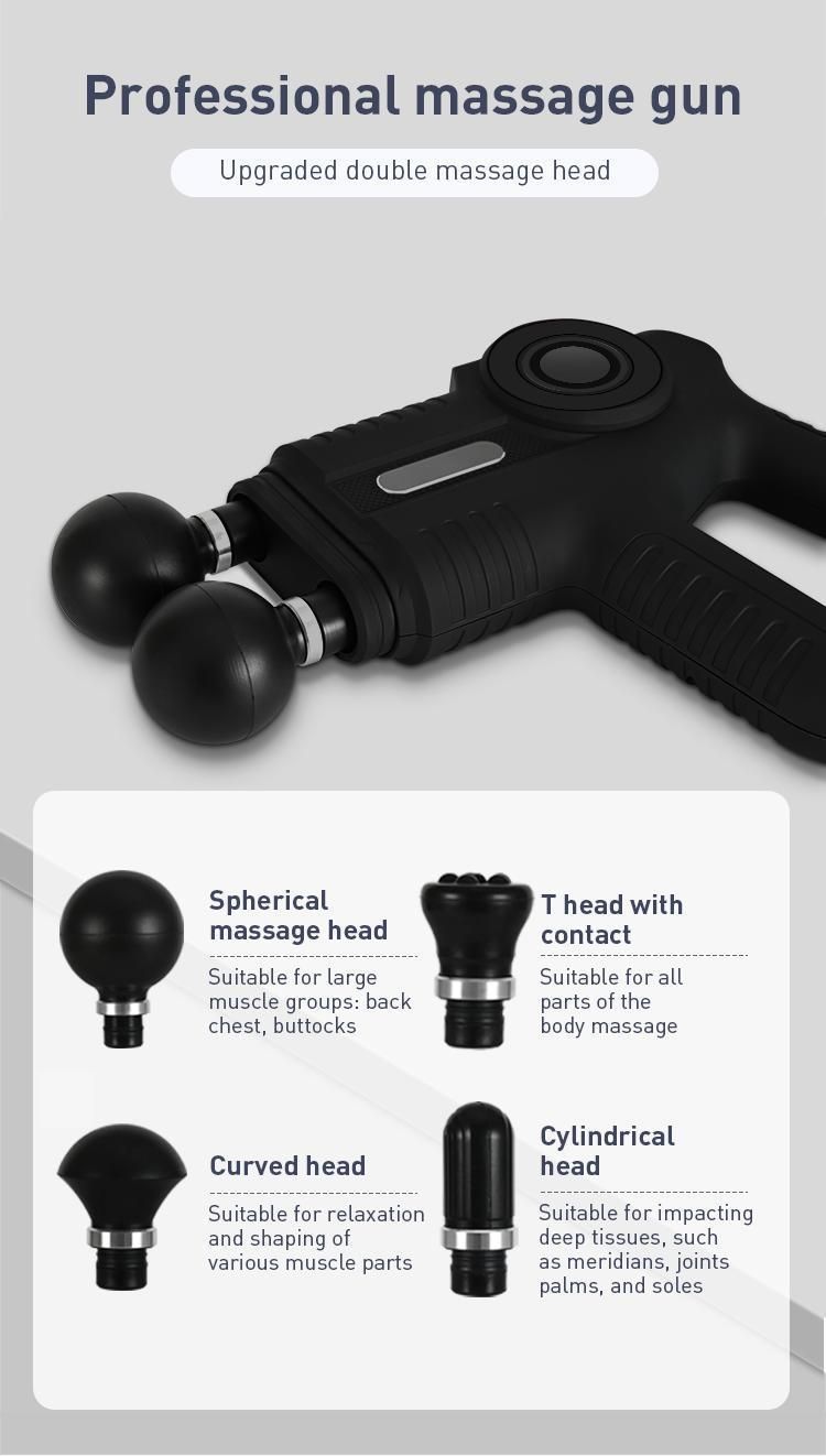 Hot Sale Factory Price Double Heads Massage Gun for Gym Fitness