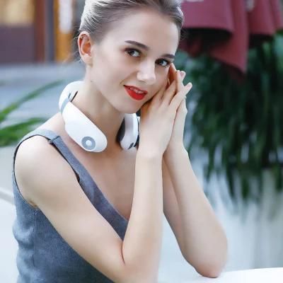 Hezheng Arrivals Portable Mini Electric Wireless Neck Massager Infrared Physiotherapy Intelligent Neck Massager