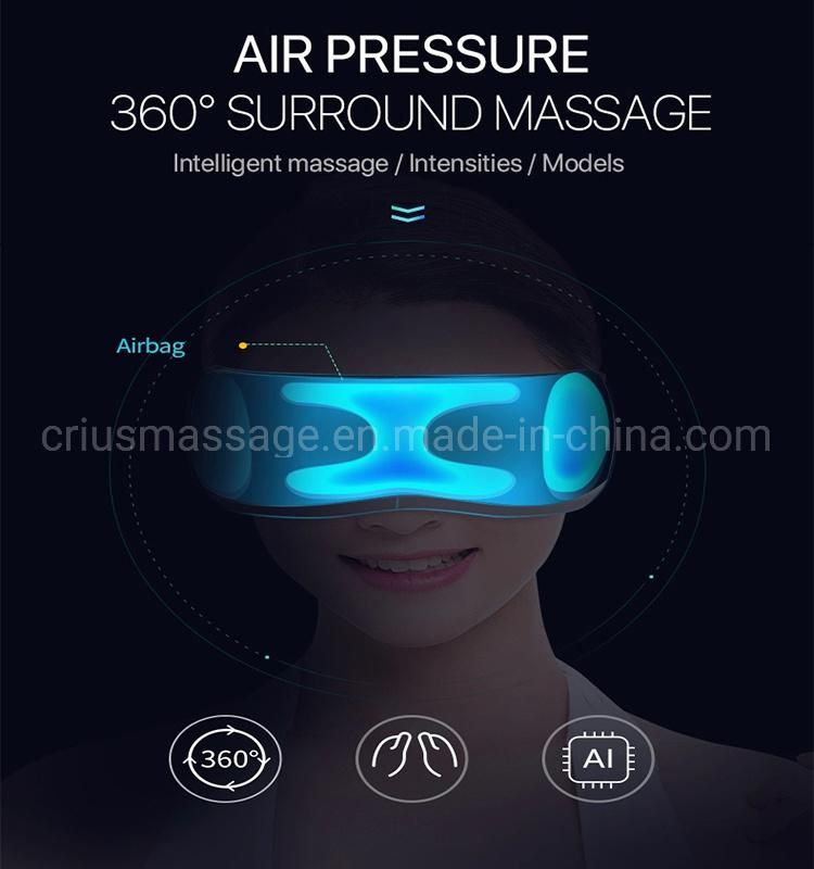 Electric Mini Wireless Eye Massager with Bluetheeth Function