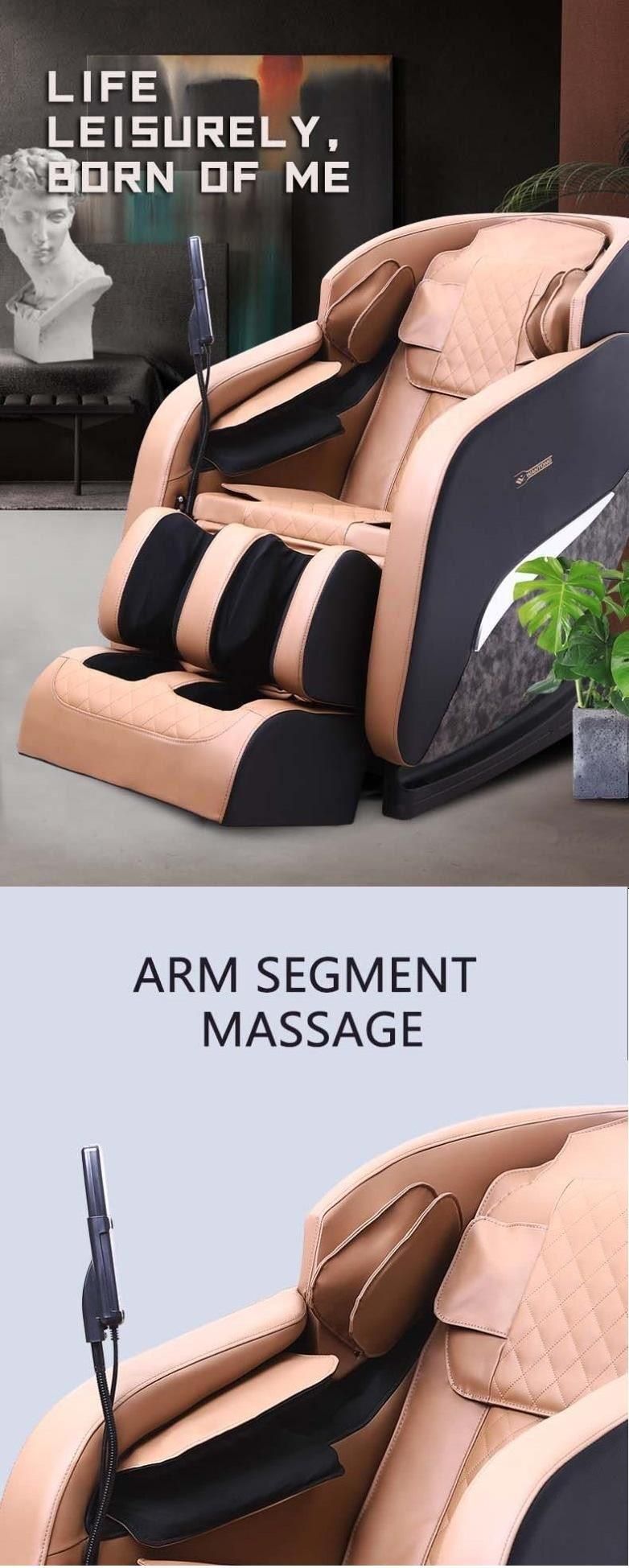 Amazon Hot Sale 8 Roller Massage Chair SL Track Zero Gravity PU Leather Chair Zero Gravity PU Leather Massage Chair