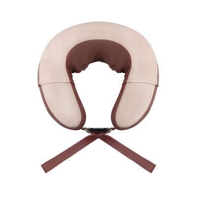 Drop Shipping Relax Wireless Foldable Automatic Inflation Shoulder Neck Massager Pillow with Heating