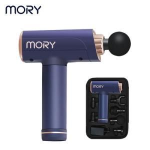Mory 2020 Dropshipping Cordless Digital Deep Tissue Body Muscle Massage Gun with LCD Screen