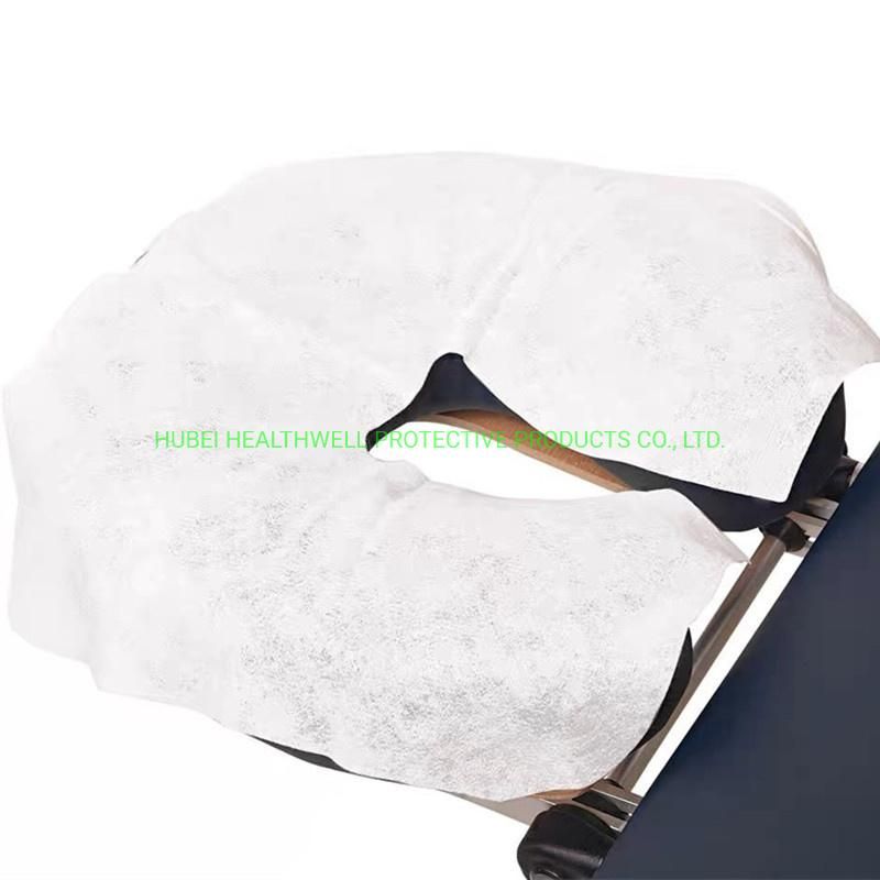 Soft Disposable Face Rest Cover Disposable Massage Headrest Cover Non-Sticking Face Rest Cradle Covers