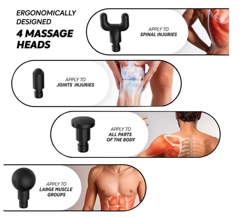 New Handheld Cordless Vibration Full Body Muscle Massage Gun