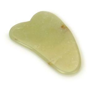 Natural Jade Guasha Board with Heart Shape