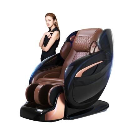 Luxury China SL Track Electric 3D Full Body Airbags Zero Gravity Boss Relaxing Leather Reclining Massage Chair