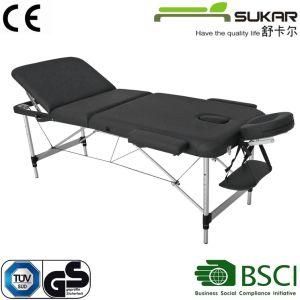 Popular Aluminum Massage Table in 3 Section with Carry Case