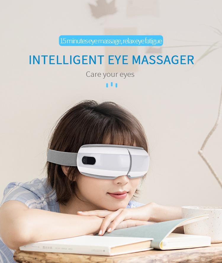 with Heat Electric Sleep Mask to Relax Eye Strain and Dark Circles Eye Massager