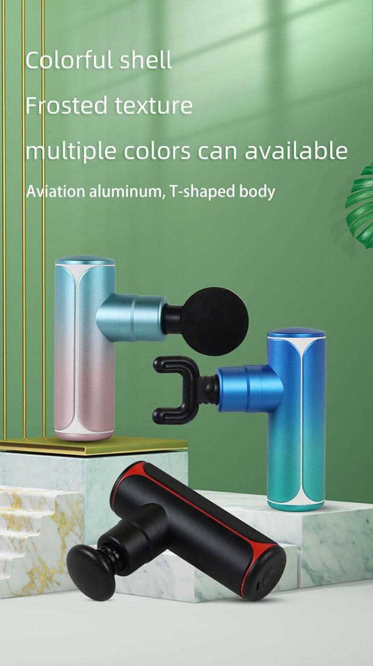 Anti-Slip Design Gradient Color Portable Mini Handheld Electric Cordless Body Pocket Muscle Massage Gun