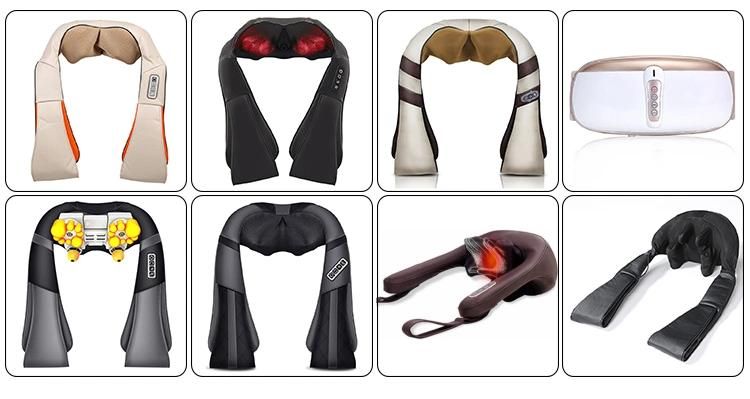 Electric Body Shiatsu Massage Belt Neck and Shoulder Personal Massager with Kneading Roller and Heating