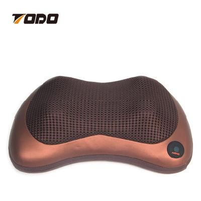 Fitness Car Home Shiatsu Heat Neck and Back Massage Pillow with Infrared Heat