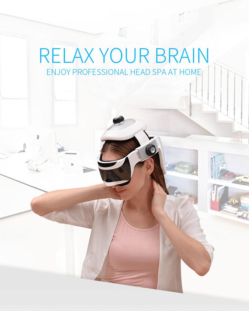 Multifunctional Vibration Massage Helmet with Head Massager and Eye Massager Mini