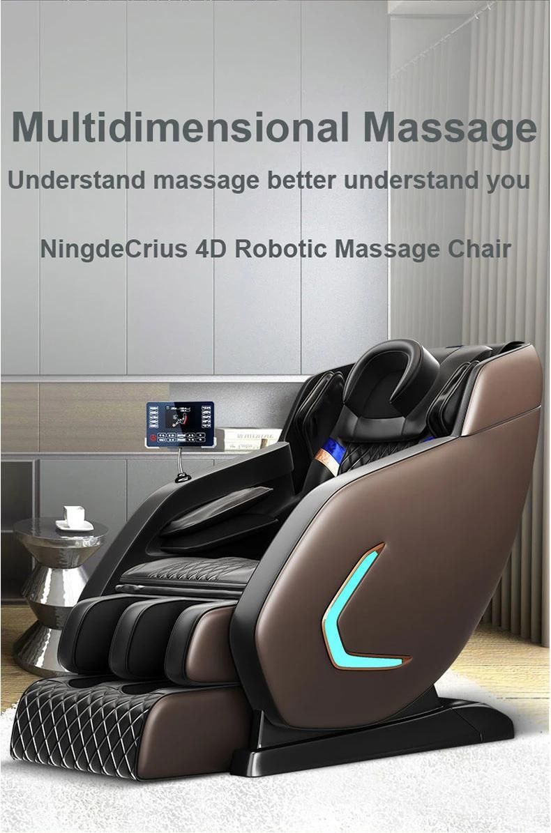 Ningdecrius C320L-21 Electric Full Body Massager Heated Blood Circulation with Breathing Light 4D Zero Gravity Massage Chair