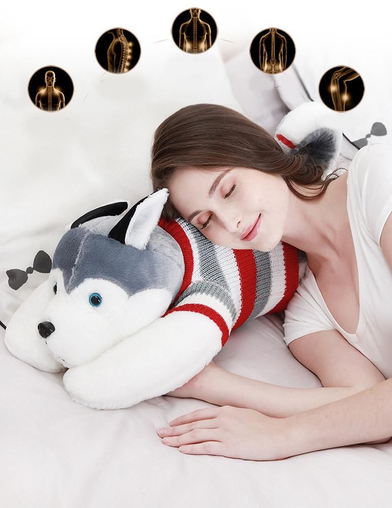 Electric Relaxation Car and Home Cute Animal Heating Kneading Back Neck Shoulder Massage Pillow