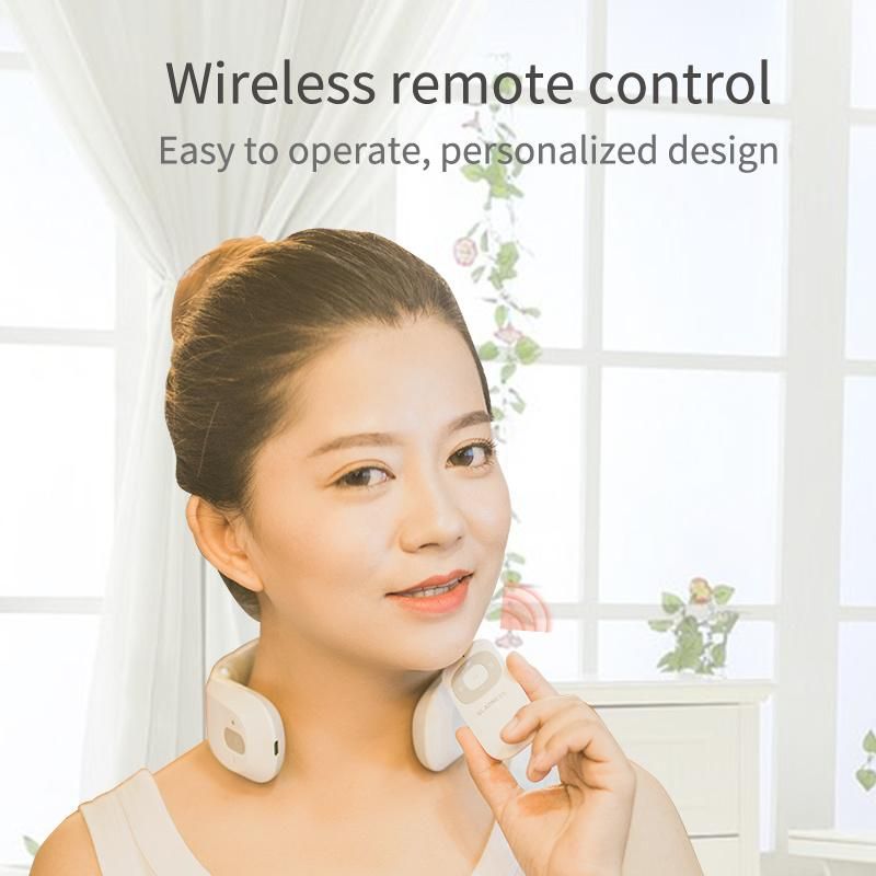 Hot Sale Portable Wireless Pulse Low Frequency Kneading Neck Masager