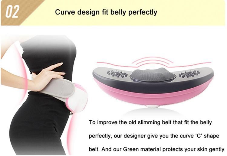 Electric Shiatsu Vibrating Heated Weight Loss Slimming Massage Belt Neck Shoulder Back Belly Full Body Slimming Vibration Belt Massager