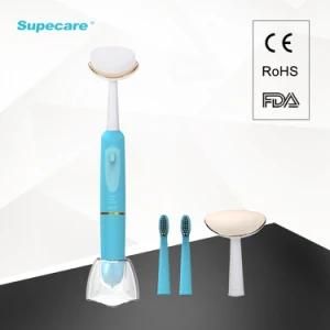 TV Shop Package Mutil-Funtion Sonic Electric Massage Toothbrush Together with Facial Cleaning Brush+Facial Massage Brush for Adult (WY-102)