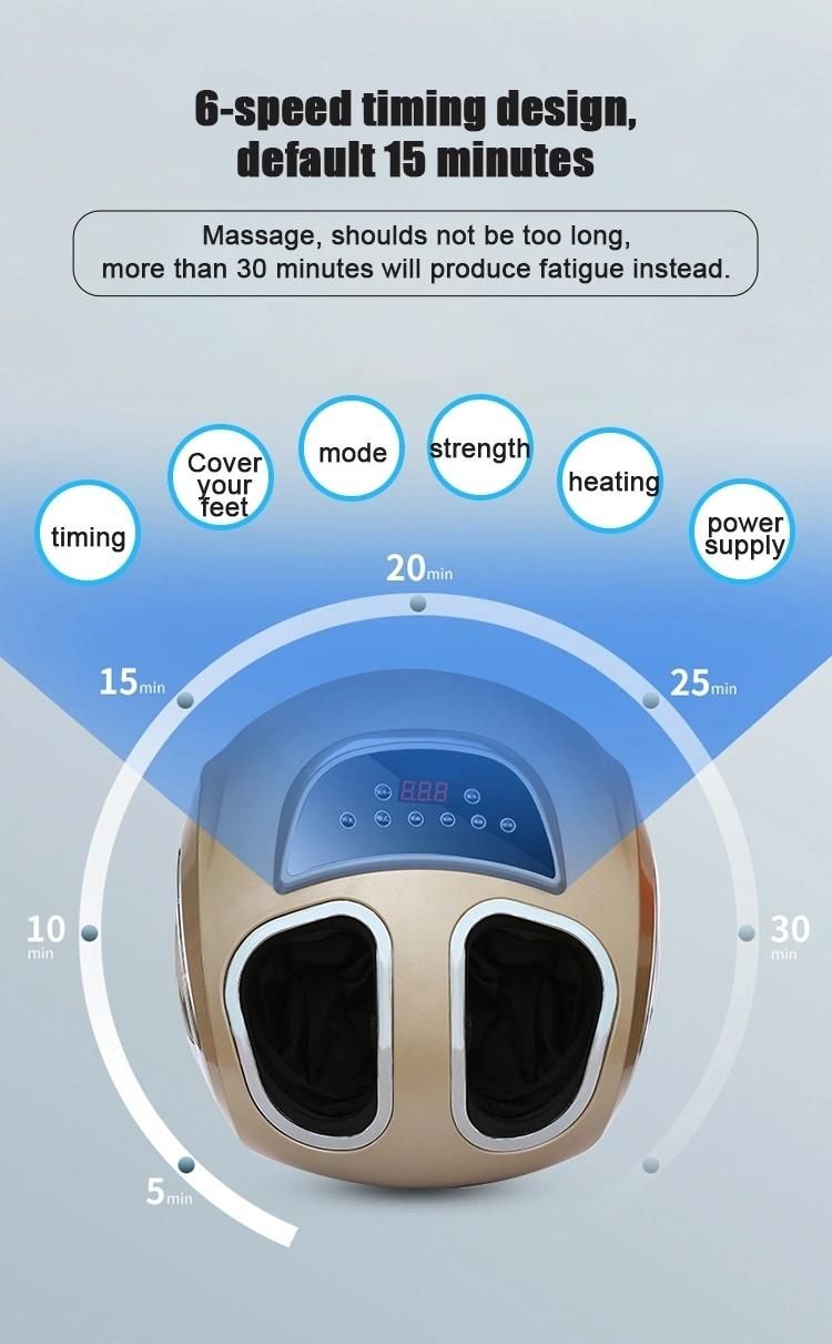 Electronic Shiatsu Roller Air Pressure Bag Acupressure Vibration Foot Massager