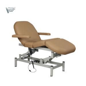 Modern Cheap Adjustable Therapy SPA Salon Cosmetic 3 Electric Motors Beauty Treatment Table Massage Bed Podiatry Facial Chair (D1502)