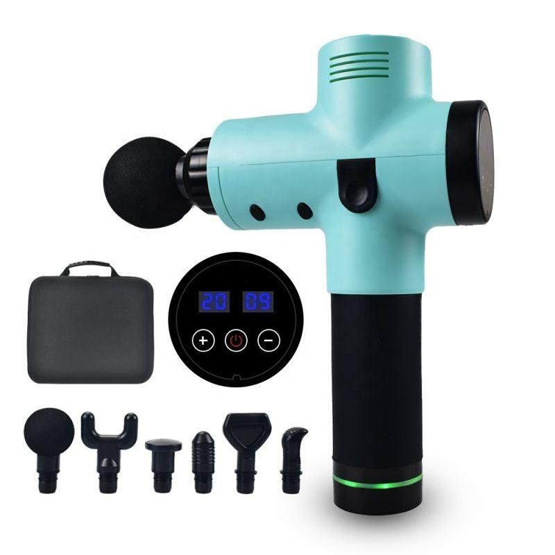 Brushless Motor Lithium Battery Massage Gun Full Body Relaxation Machine with LED Touch Screen
