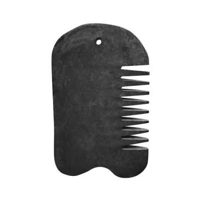 wholesale custom logo black stone jade comb head scalp massage gua sha comb