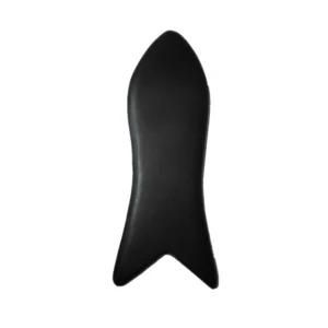 Natural Black Bian Stone Guasha Board Scraper with Fish Shape