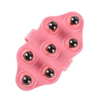 Body Massager with 7 Rotating Beads Massage Gloves for Blood Circulation