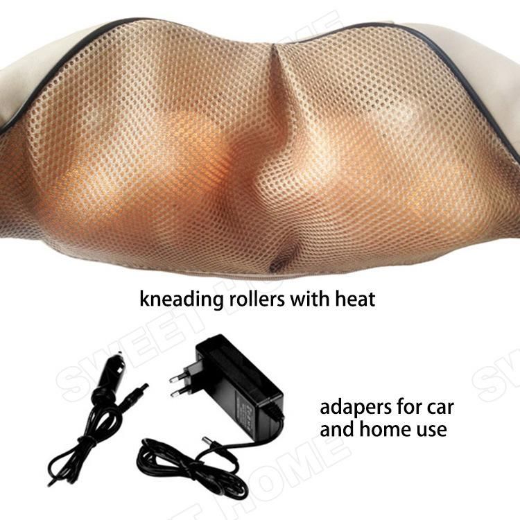 Hot Selling Electric Full Body Shiatsu Kneading Neck Shoulder Back Massager for Car and Home