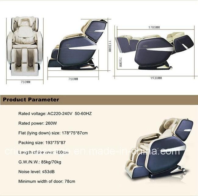 Luxury Electric Bluetooth Music Shaitsu Massage Chair