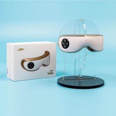 Rechargeable Heating Vibrating Wireless Air Pressure Eye Massager with Music Function