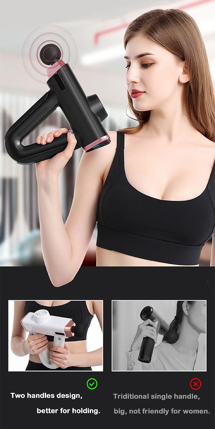 Rechargeable Electrical Deep Vibration Tissue Fascia Muscle Massager Gun