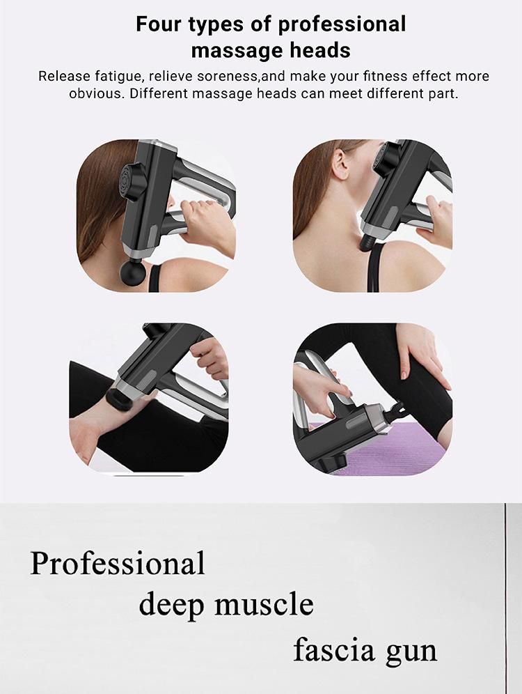 Rechargeable Electrical Deep Vibration Tissue Fascia Muscle Massager Gun