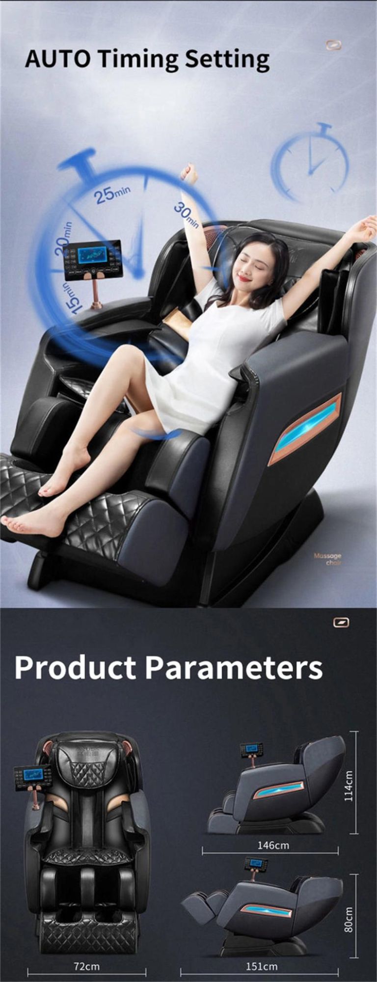 Hot Selling Electric Zero Gravity Cheap Luxury SL Massage Chair