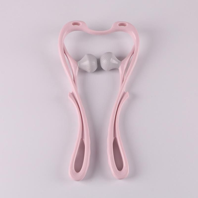 Plastic Hand-Held Manual Multi-Function Cervical Massager U Shaped Neck and Shoulder Massager Wbb15304