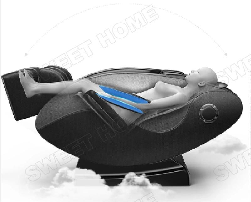 Relaxing Electric Air Compression 3D Full Body Zero Gravity Thermal Foot Massage Chair with Bluetooth Music