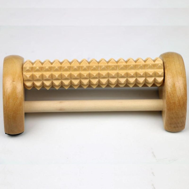 1 Rolling Wooden Wheels Foot and Body Rolling Massage