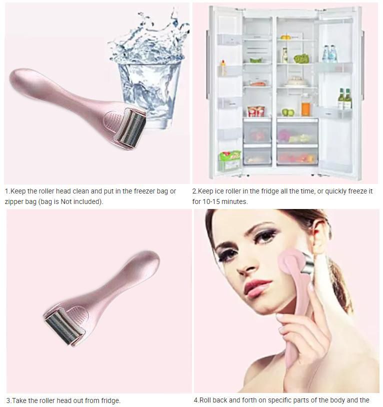 Cooling Face Roller Puffiness Migraine and Pain Relief Face Roller Ice Roller for Face & Eye