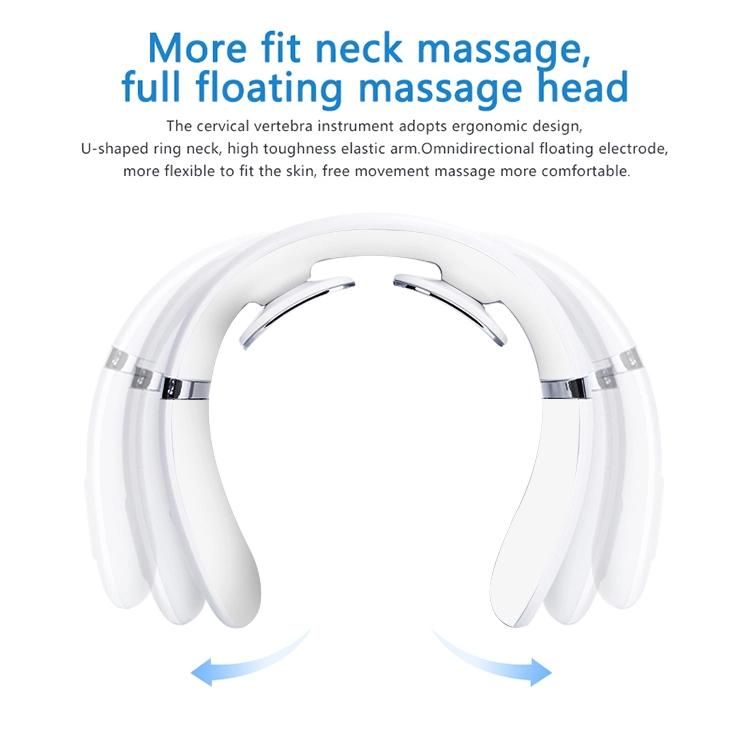 2022 Portable Wireless Smart Neck Massager Heated Infrared Physiotherapy Intelligent Electric Neck Massager