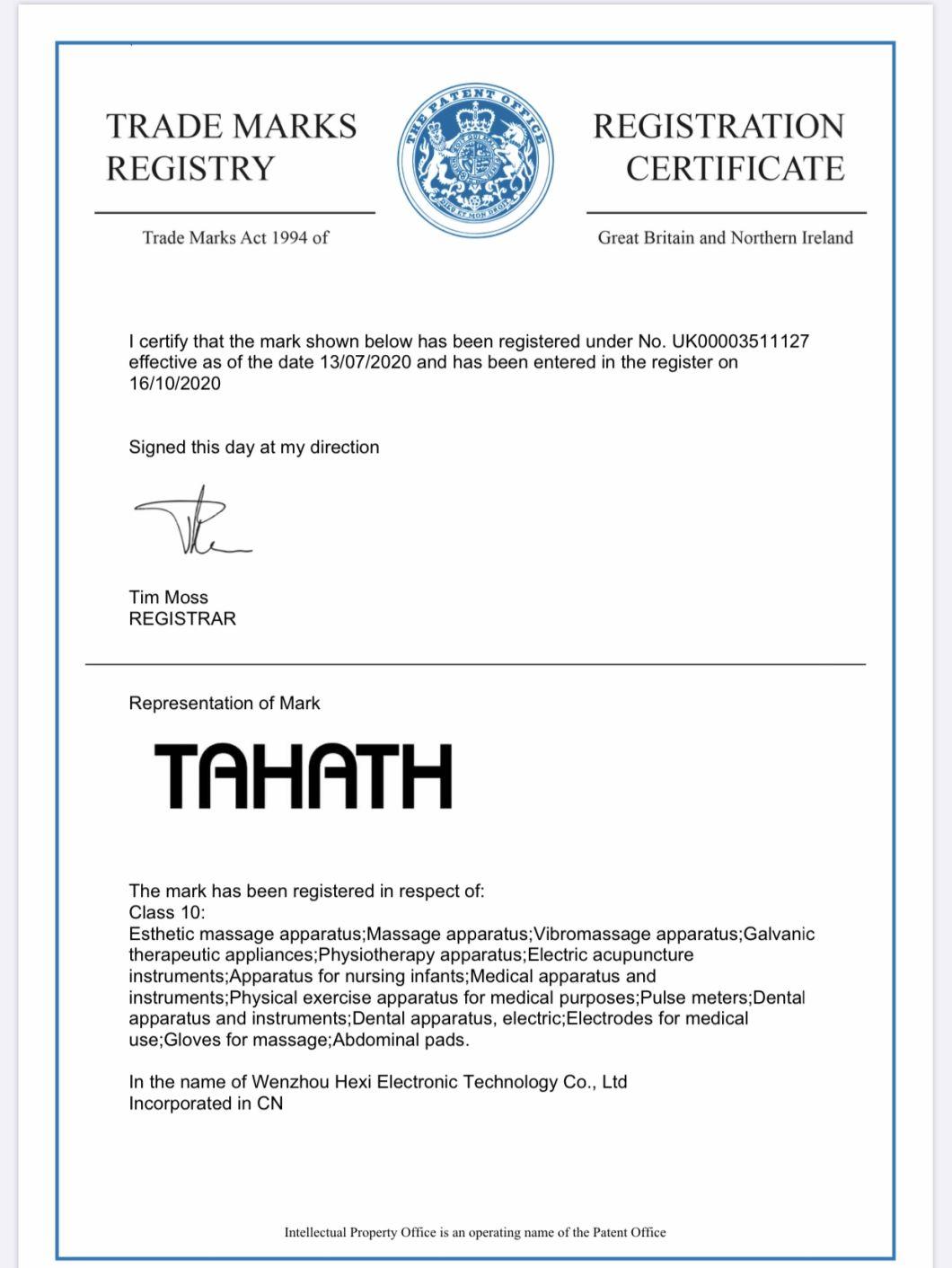 China Customized Tahath Carton 276*162*205mm Foot Pedicure Basin Massager Hx1101