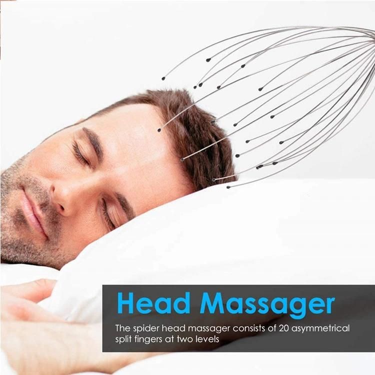 Wholesale Portable Soft Stainless Steel Head Massager for Scalp