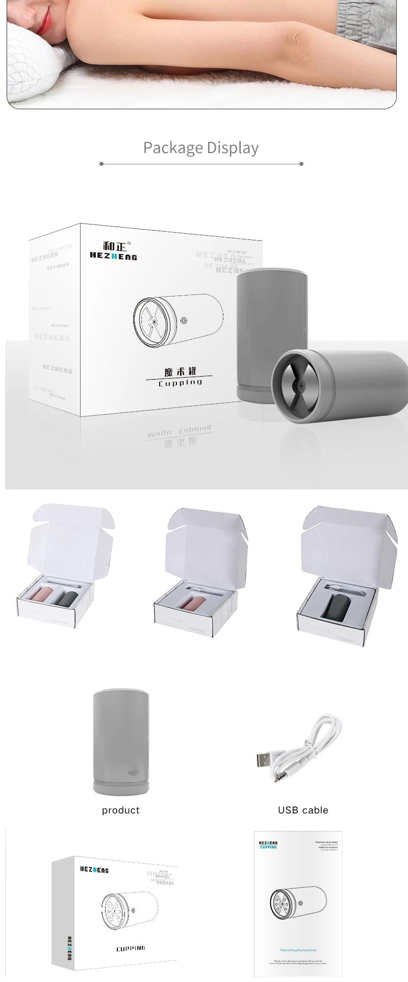 Hezheng High Quality Chinese Body Cupping Therapy Set Vacuum Cup Health Care Massage
